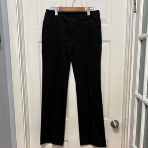 Dubuc Black Dress Pants with Red Stitching